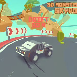 3D Monster Truck Skyroads